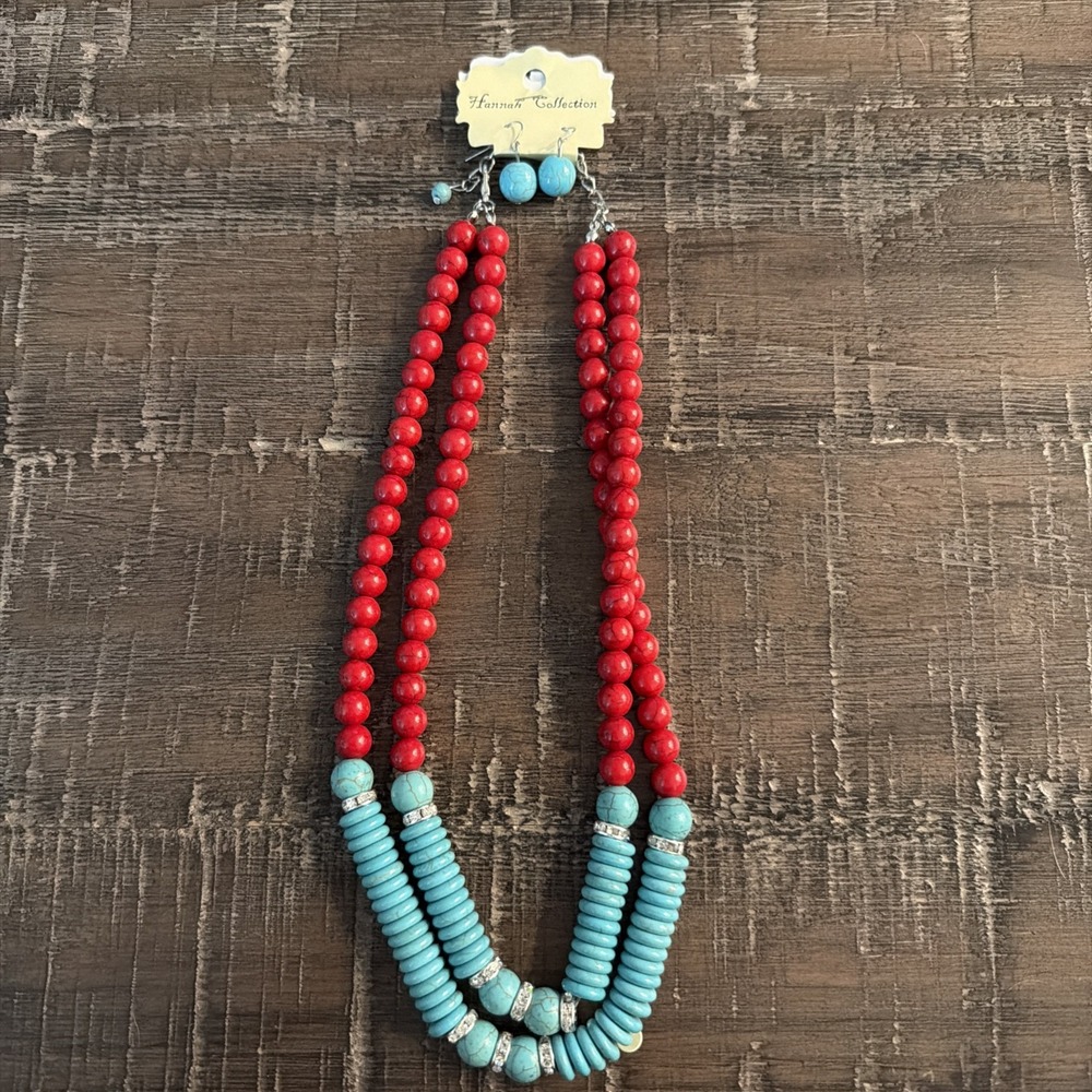 Western Necklace And Earring Set New With Tags